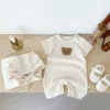 sg-11134201-7qvdv-lfjpdhk7db7uff Baby Bear Waffle Romper Set