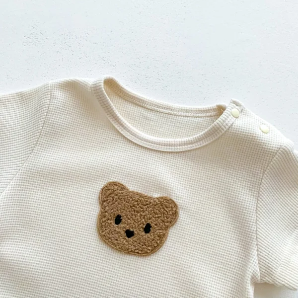 sg-11134201-7qvei-lfjpe1i06wmf00 Baby Bear Waffle Romper Set