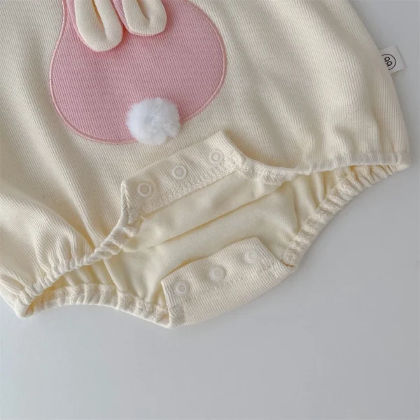 Baby Striped Bunny Romper