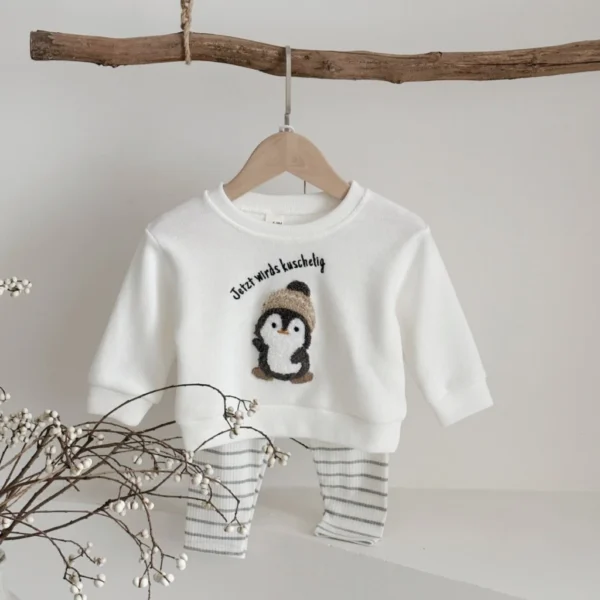 cn-11134207-7ras8-m3lvv0azb05420 Penguin Sweatshirt & Ribbed Leggings Set