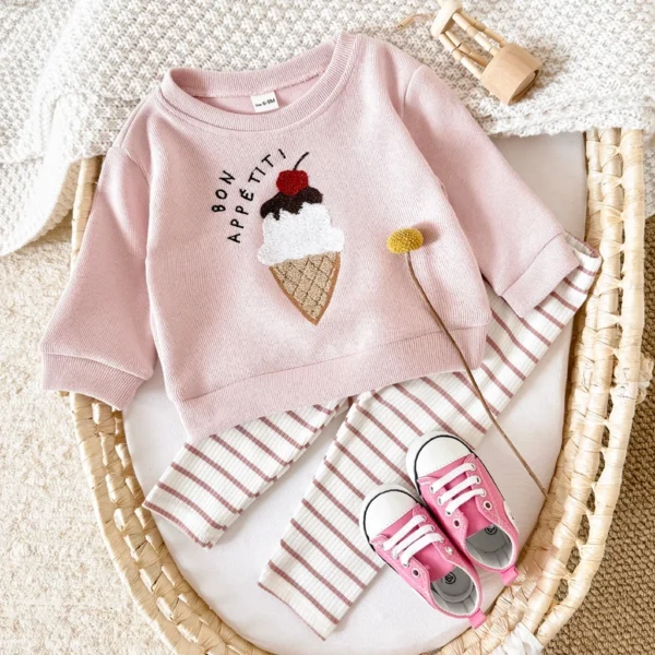 cn-11134207-7ras8-m4odhzdife4pdb Girl Ice Cream Sweatshirt & Leggings Set