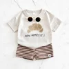 cn-11134207-7ras8-m7kiykca0dv255 Boy Croissant Waffle Top & Striped Shorts Set