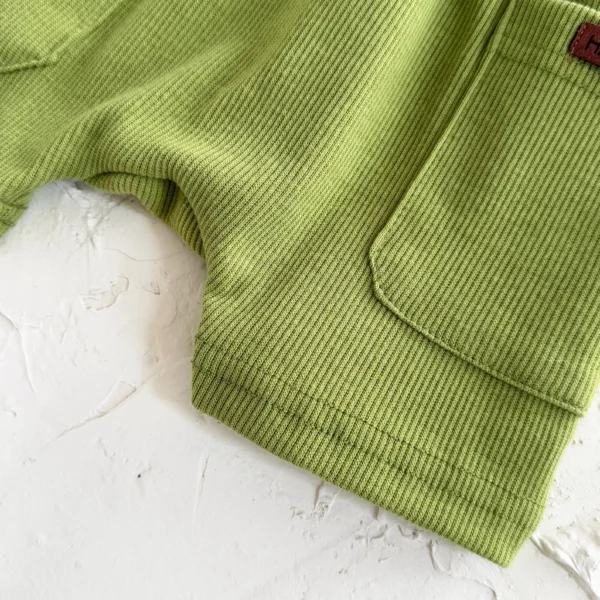 Mama's Boy Top & Ribbed Shorts Set