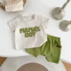 Mama's Boy Top & Ribbed Shorts Set