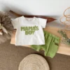 Mama's Boy Top & Ribbed Shorts Set