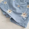Baby Puff Sleeve Top & Floral Skort Set