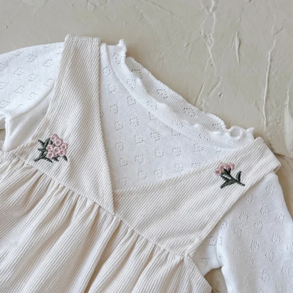 cn-11134207-7ras8-mbbtabsuxq7529 Baby Floral Embroidered Long Sleeve Romper Set