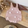Baby Knit Romper & Ruffle Blouse Set