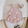 Baby Knit Romper & Ruffle Blouse Set