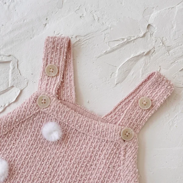 Baby Knit Romper & Ruffle Blouse Set