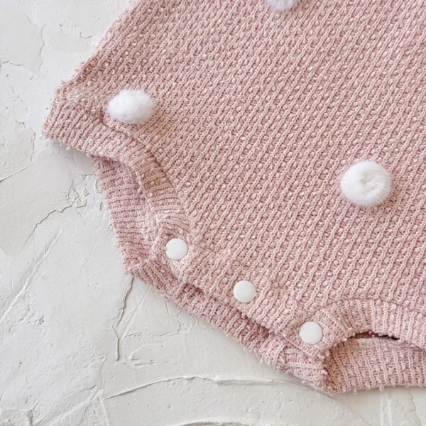 Baby Knit Romper & Ruffle Blouse Set