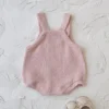 Baby Knit Romper & Ruffle Blouse Set