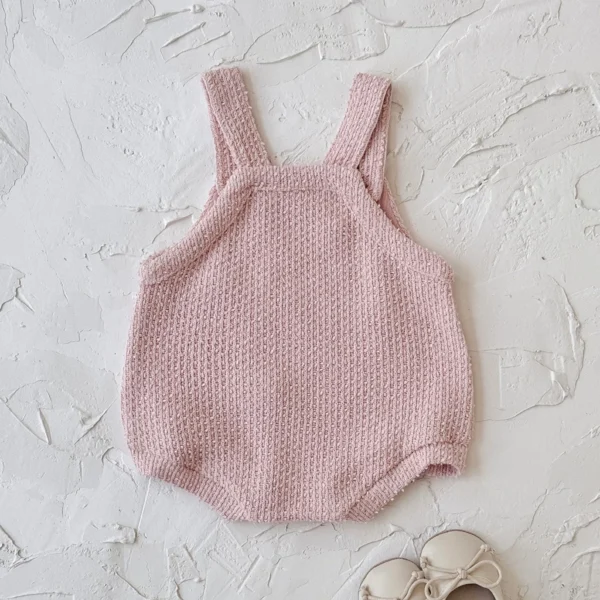 Baby Knit Romper & Ruffle Blouse Set