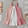 cn-11134207-820l4-mlongg7tvc3zc1 Girl Color Block Cotton Gauze Dress
