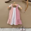 cn-11134207-820l4-mlonglze23gvdf Girl Color Block Cotton Gauze Dress