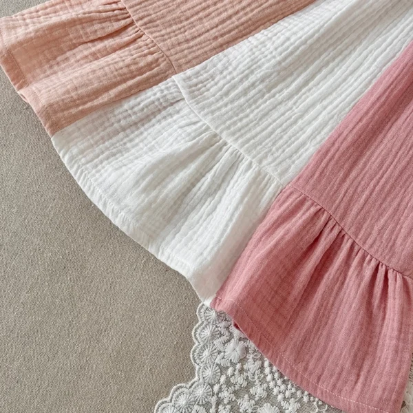 cn-11134207-820l4-mlongp2sub5t67 Girl Color Block Cotton Gauze Dress