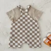 cn-11134207-820l4-mnarnm1pet5264 Baby Checkerboard Overall Romper Set