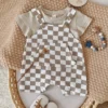 cn-11134207-820l4-mnarnm1r60oxe9 Baby Checkerboard Overall Romper Set
