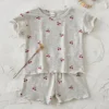 cn-11134207-820l4-mnjdlyj80lc094 Girl Cherry Print Top & Shorts Set