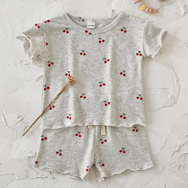 cn-11134207-820l4-mnjdlyj80lc094 Girl Cherry Print Top & Shorts Set