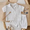 cn-11134207-820l4-mnnntnxgwgli95 Boy Striped Shirt & Shorts Set