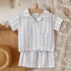 cn-11134207-820l4-mnnnygv2k8w6a0 Boy Striped Shirt & Shorts Set