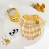 Baby Bear Hooded Polo Romper