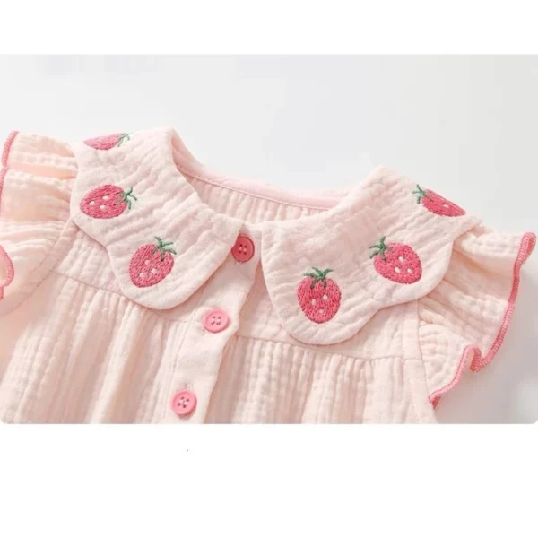 sg-11134201-7rd4y-lx0mop37zali7e Baby Strawberry Embroidered Romper Set
