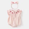 sg-11134201-7rd6u-lx0mom9o2hen6b Baby Strawberry Embroidered Romper Set