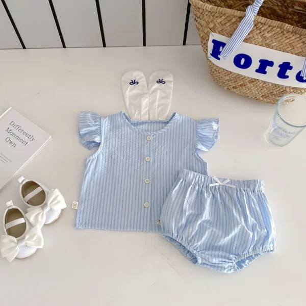 Baby Rabbit Ears Top & Shorts Set