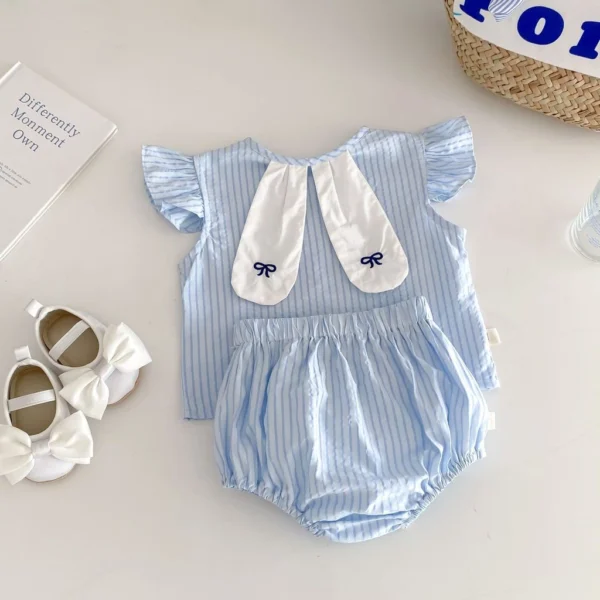 Baby Rabbit Ears Top & Shorts Set