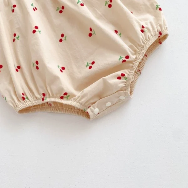Baby Cherry Peter Pan Collar Romper