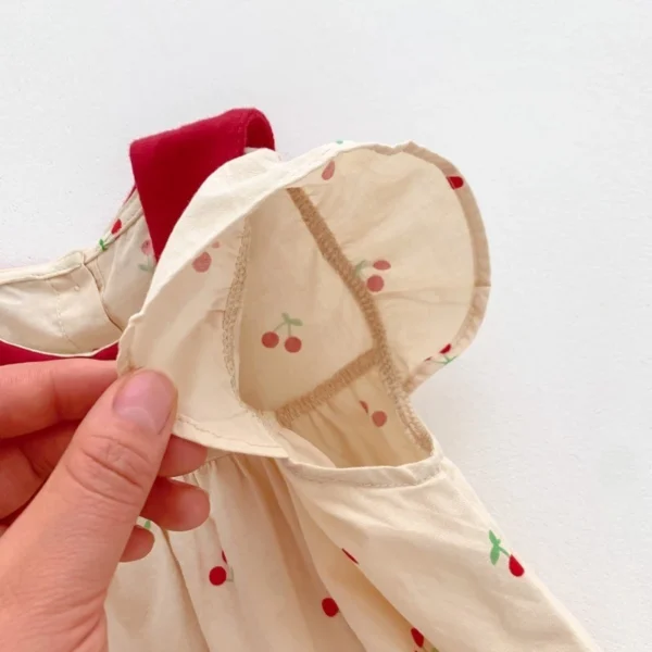 Baby Cherry Peter Pan Collar Romper