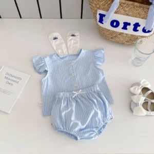 Baby Rabbit Ears Top & Shorts Set