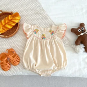 sg-11134201-7rdy7-lxxg0kr7icq13c Baby Bear Embroidered Flutter Sleeve Romper