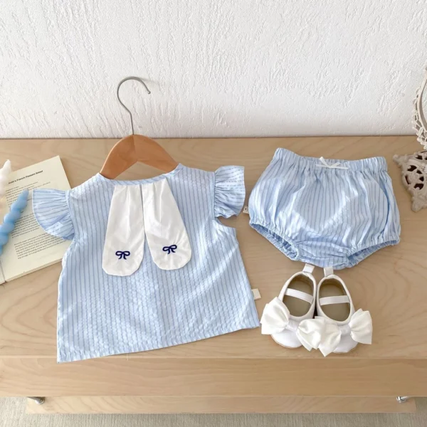 Baby Rabbit Ears Top & Shorts Set