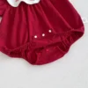 Baby Bunny Embroidered Puff Sleeve Romper