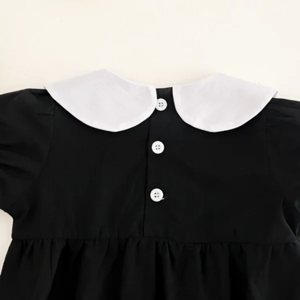 sg-11134201-7repb-m8ah513xqr0634 Baby Peter Pan Collar Puff Sleeve Romper