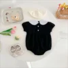 sg-11134201-7reqc-m8ah4zcyaxm147 Baby Peter Pan Collar Puff Sleeve Romper