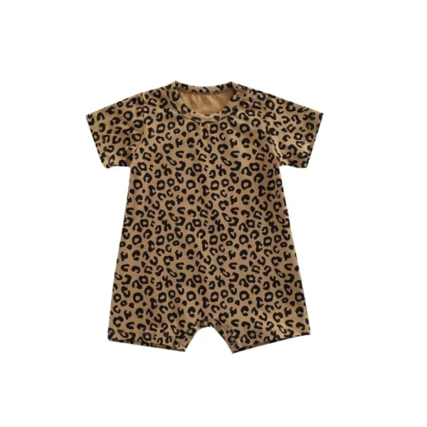 Baby Leopard Print Romper
