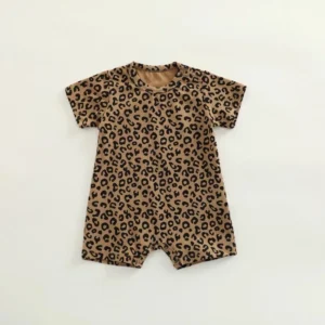 Baby Leopard Print Romper