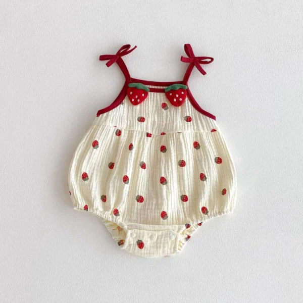 sg-11134201-820mv-mnv2ukisjv2996 Baby Strawberry Sleeveless Romper