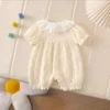 sg-11134201-823pa-mp0gwovt20hsa5 Baby Lace Collar Cotton Romper